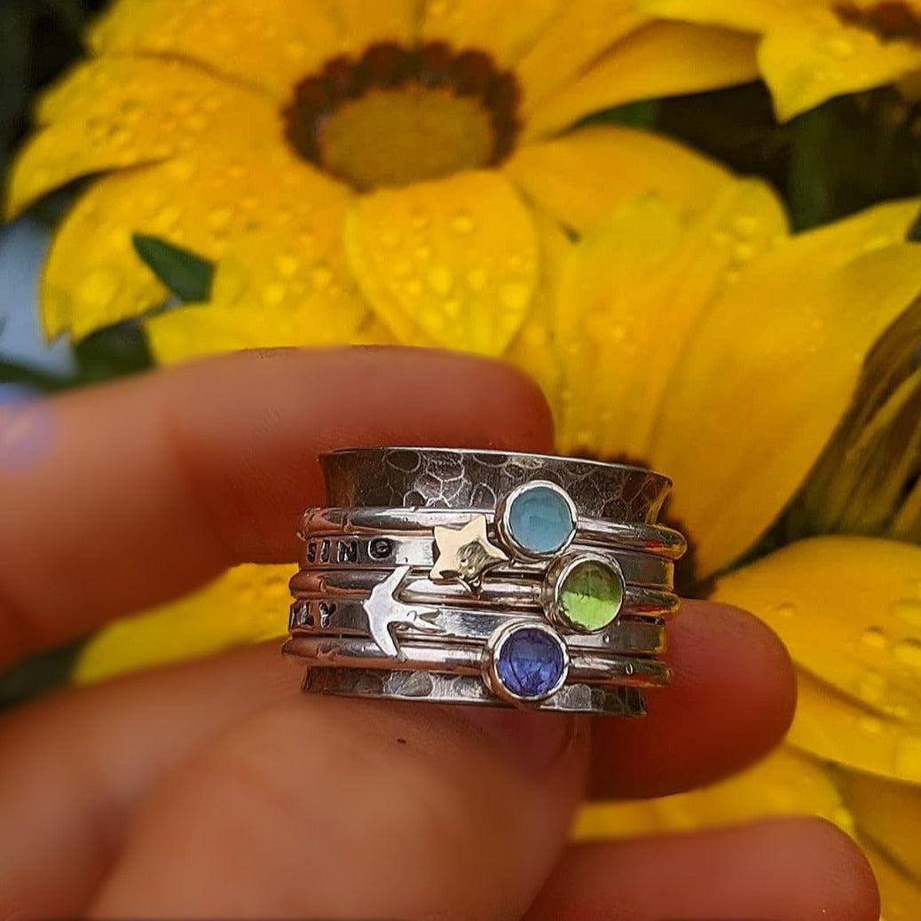 Birthstone Spinner Ring