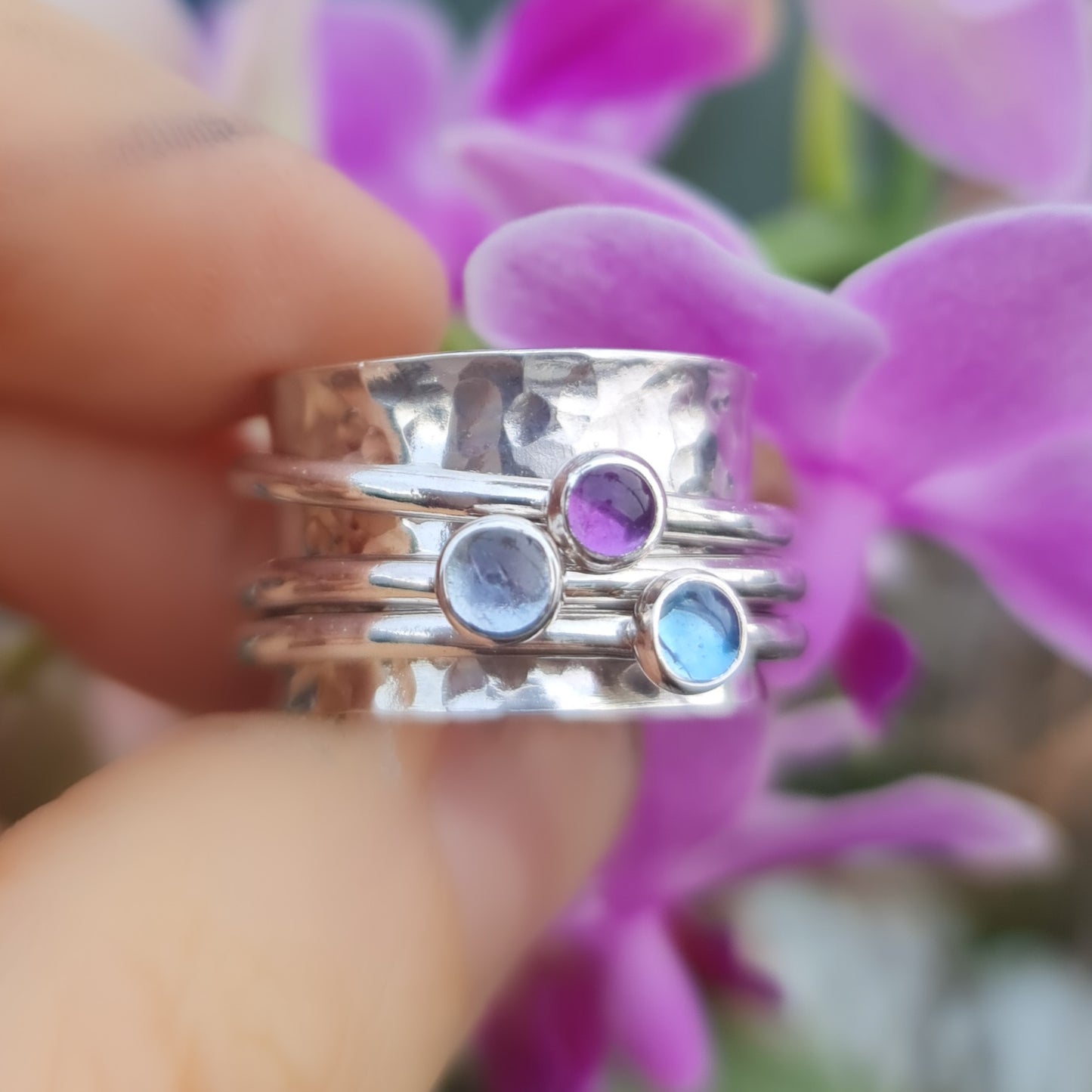 Birthstone Spinner Ring