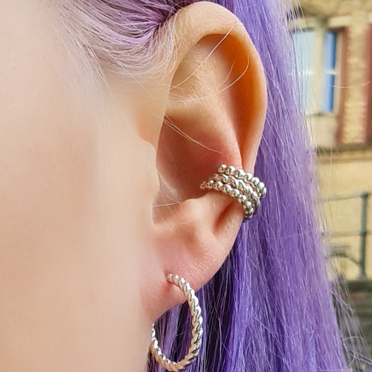Sterling Silver Stacking Ear Cuff