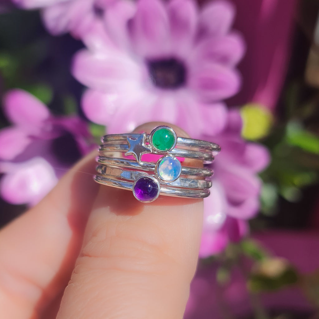 Birthstone Stacking Ring