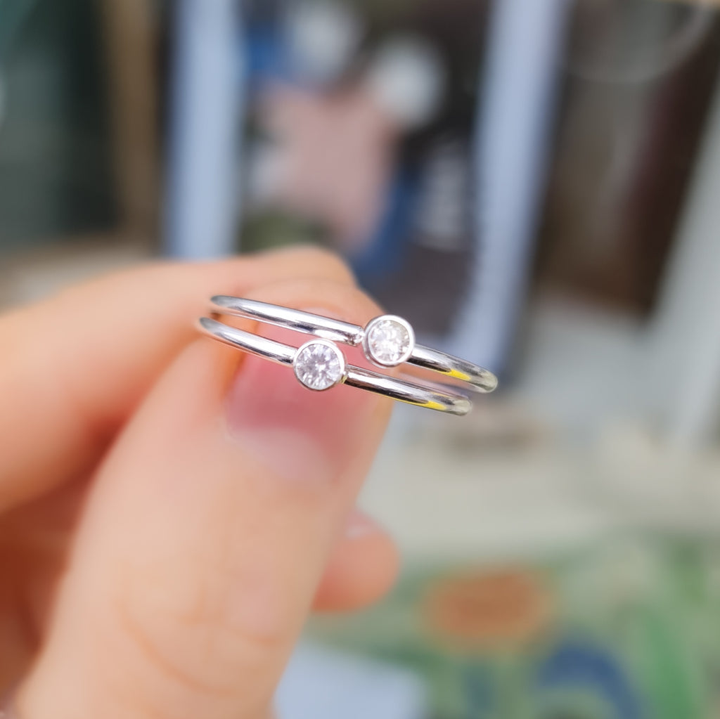 Birthstone Stacking Ring