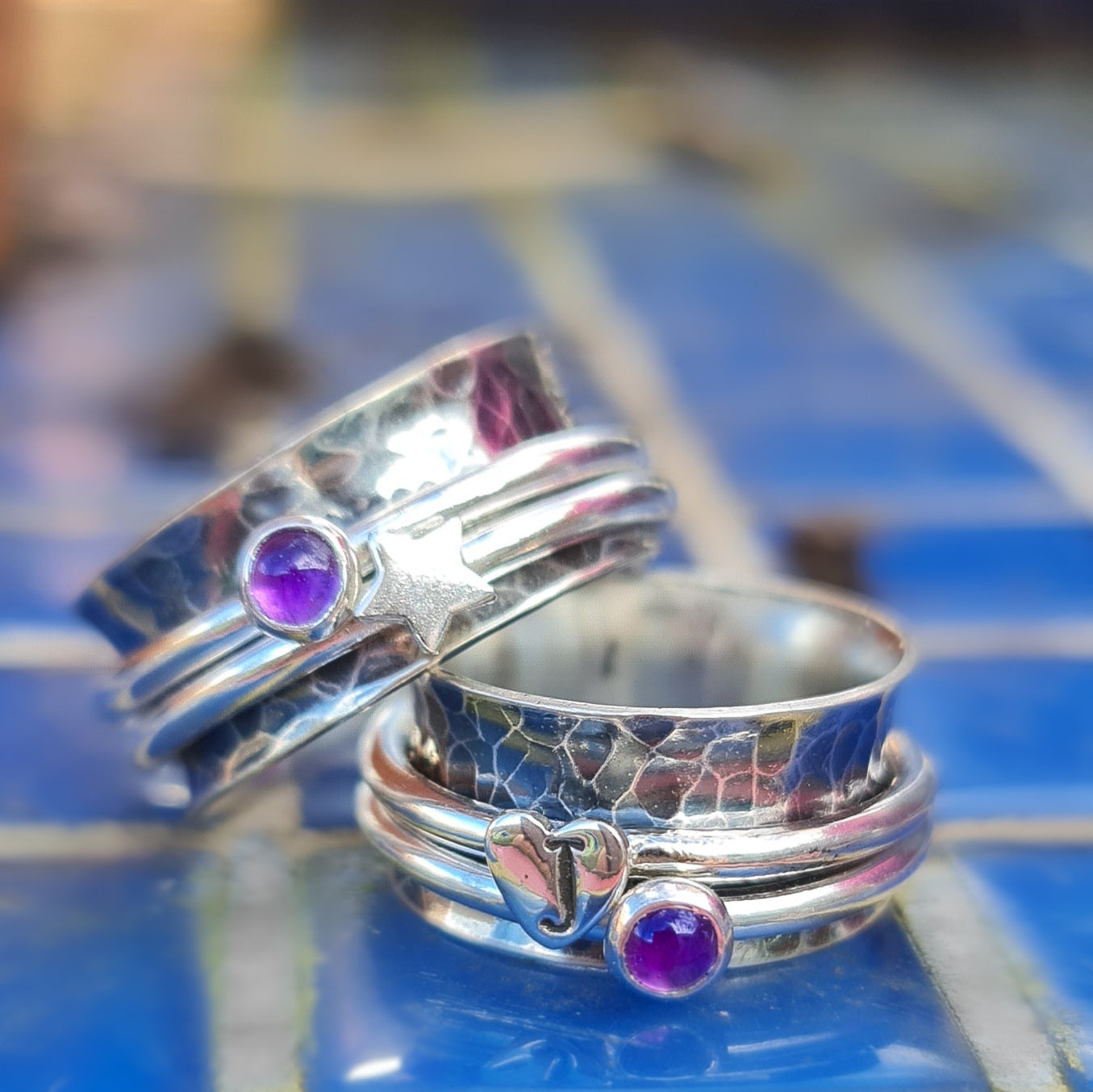 Birthstone Spinner Ring