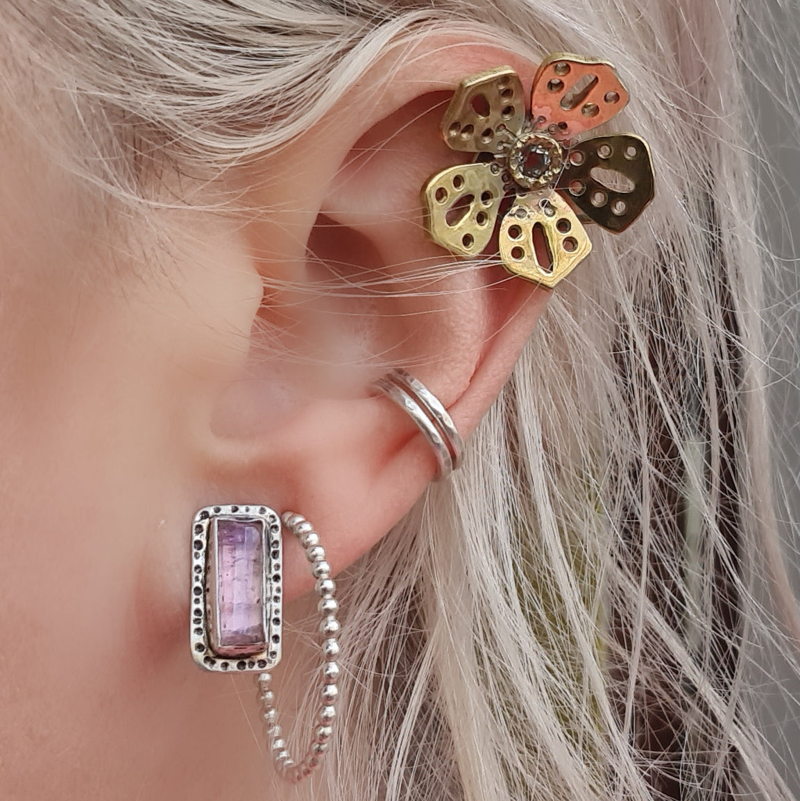 Tourmaline Missmatched studs