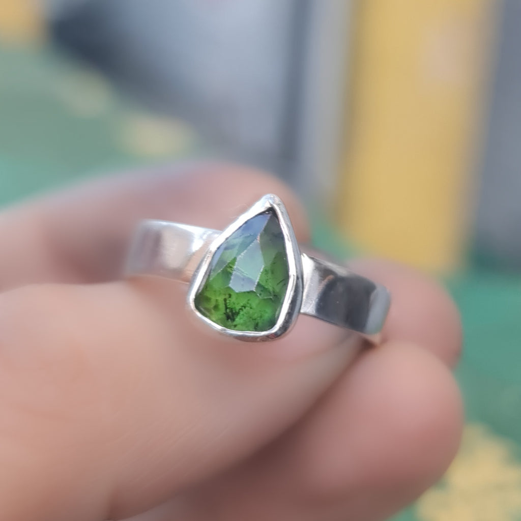 Chunky Freeform Tourmaline Stacking Ring