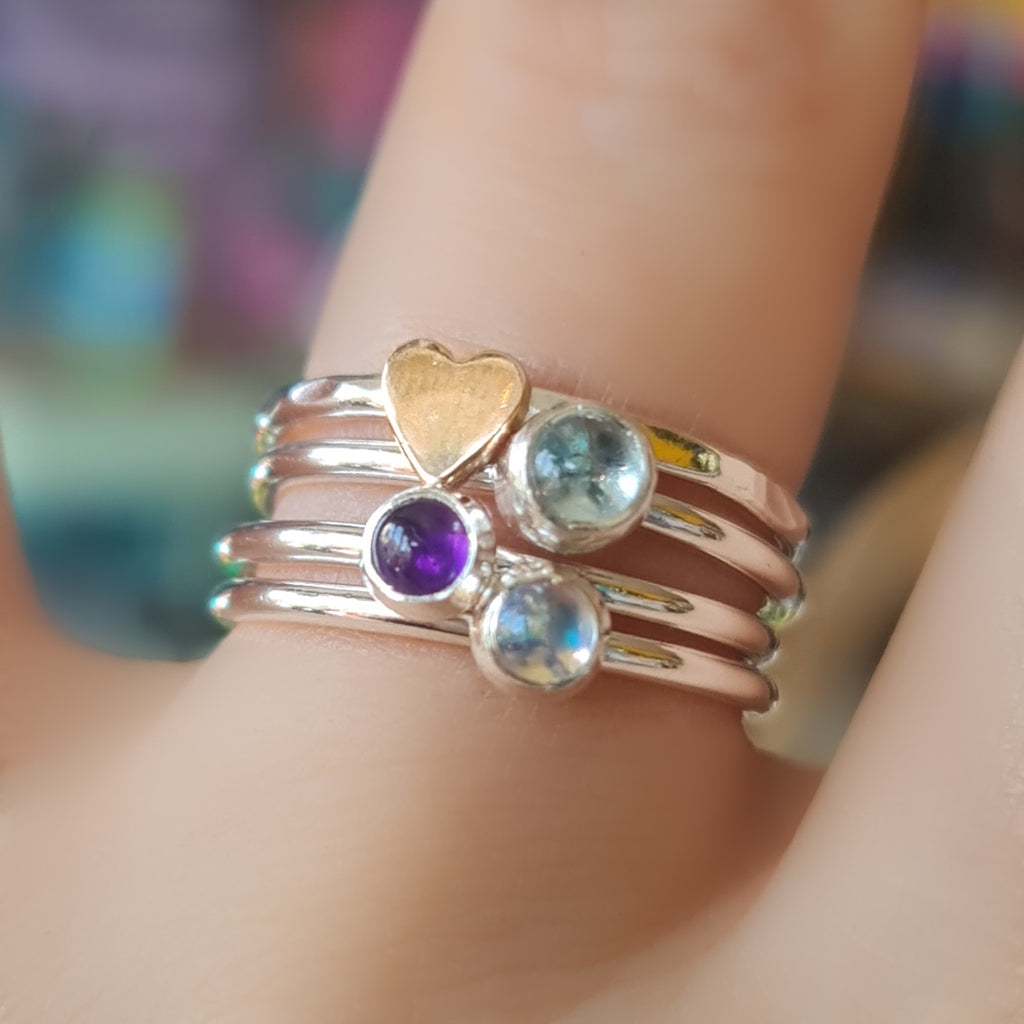 Birthstone Stacking Ring