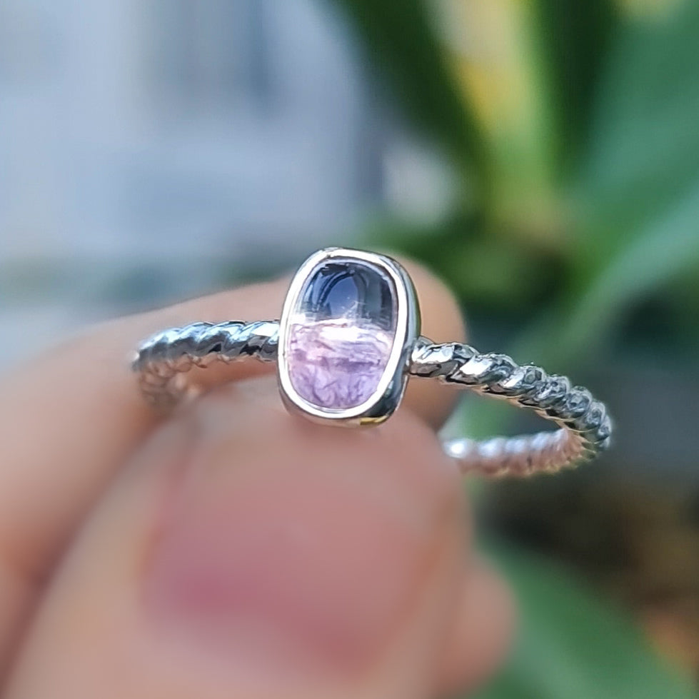 Slim Freeform Tourmaline Stacking Ring