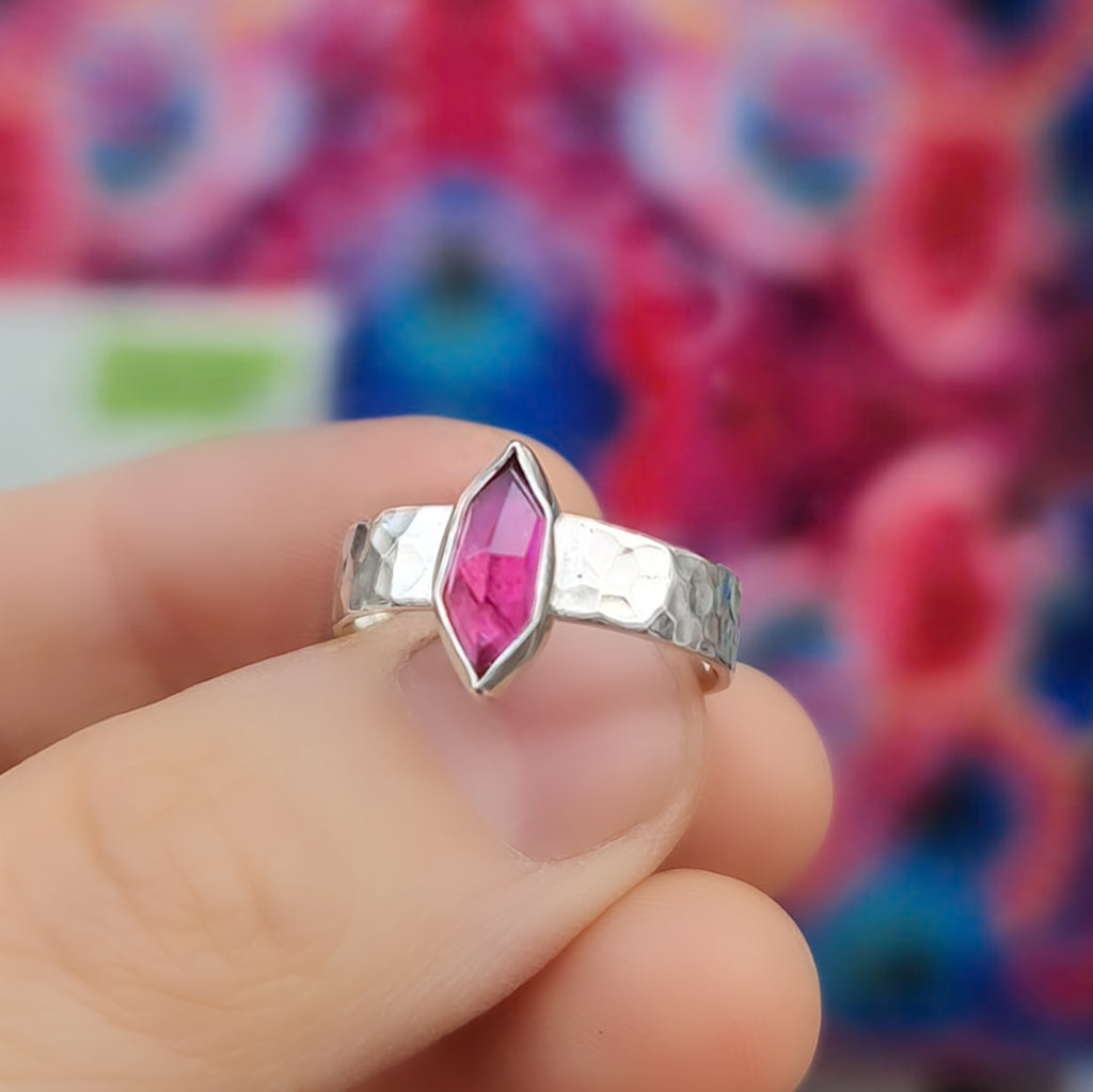 Chunky Freeform Tourmaline Stacking Ring