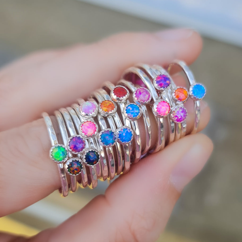 Sweetie Pie Opal Stacking Ring