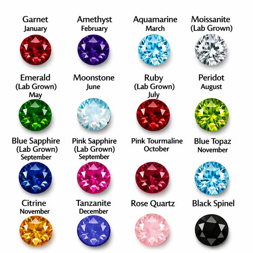 Chunky Disco Birthstone Stacking Ring