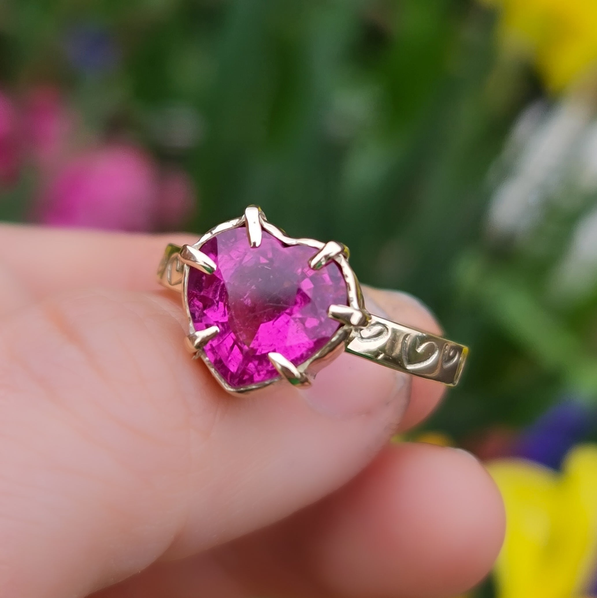 Custom heart ring for Isabel
